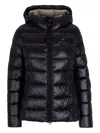 Blauer Logo-patch Puffer Jacket In Black