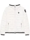 Blauer Logo-patch Puffer Jacket In White