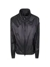 Blauer Logo Zip-up Jacket In Black