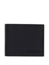 Blauer Logo-debossed Bi-fold Wallet In Black