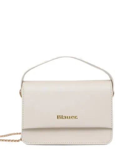 Blauer Logo-detail Chain-link Cross Body Bag In White