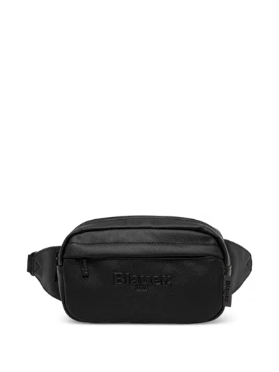 Blauer Logo-embossed Belt Bag In Black