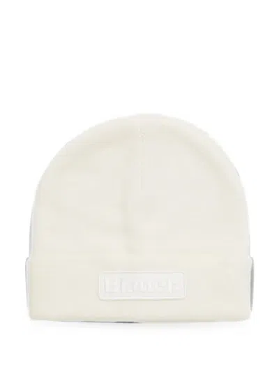 Blauer Logo-patch Beanie Hat In Neutral