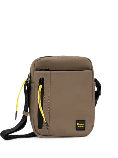Blauer Logo-patch Belt Bag In Brown