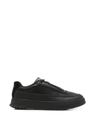 Blauer Logo-patch Panelled Sneakers In Red