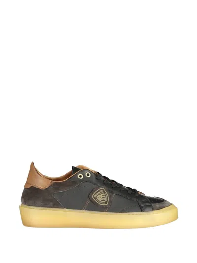 Blauer Logo-patch Panelled Sneakers In Multi