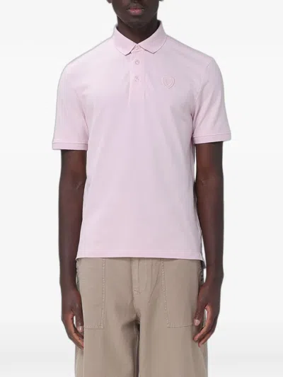 Blauer Logo-patch Polo Shirt In Pink