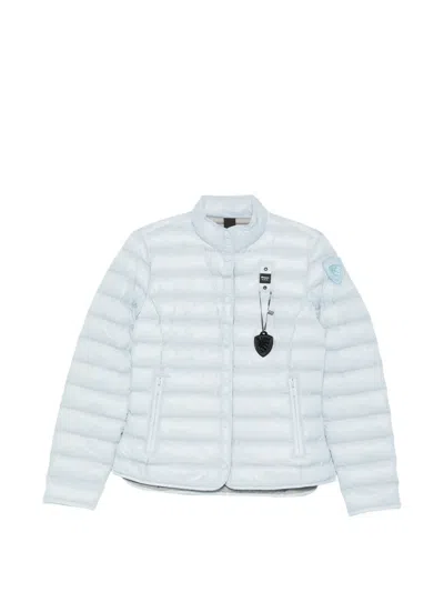 Blauer Logo-patch Quilted Jacket In Blue