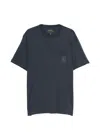 Blauer Logo-patch T-shirt In Blue