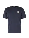 Blauer Logo-patch T-shirt In Blue