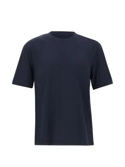 Blauer Logo-patch T-shirt In Blue