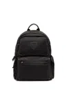 Blauer Logo-patch Zip-around Backpack In Black