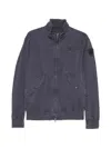 Blauer Logo-patch Zip-up Jacket In Gray