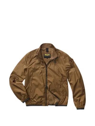 Blauer Logo-patch Zip-up Jacket In Multi
