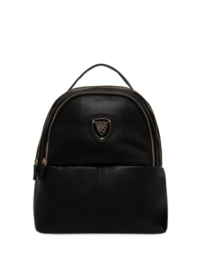 Blauer Logo-plaque Backpack In Black