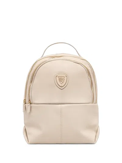 Blauer Logo-plaque Backpack In Neutral