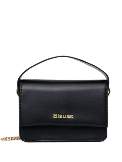 Blauer Logo-plaque Chain-strap Cross Body Bag In Black