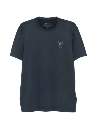 Blauer Logo-print Crew-neck T-shirt In Multi