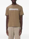 Blauer Logo-print T-shirt In Brown