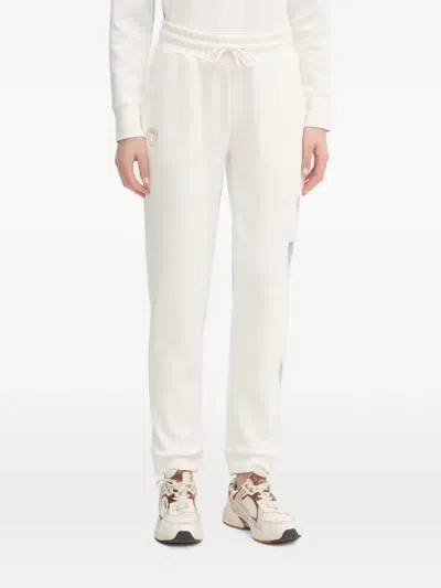 Blauer Madison Logo-plaque Drawstring Track Pants In White
