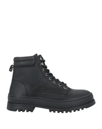Blauer . Man Ankle Boots Black Size 7.5 Leather