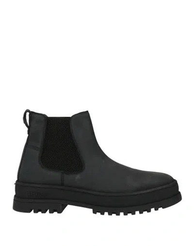 Blauer . Man Ankle Boots Black Size 9 Leather