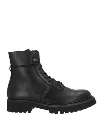 Blauer . Man Ankle Boots Black Size 9 Leather