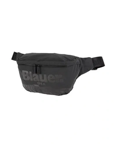 Blauer . Man Belt Bag Black Size - Textile Fibers