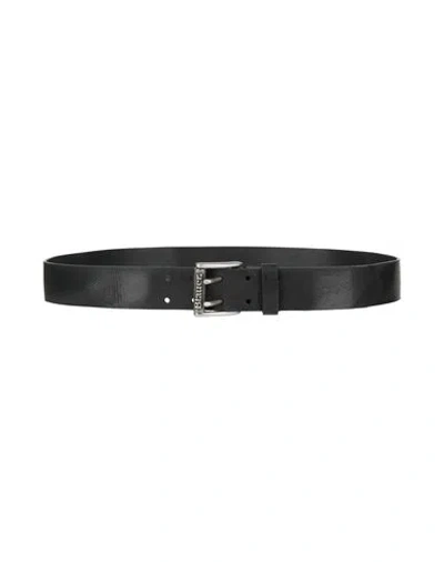Blauer . Man Belt Black Size 42 Leather