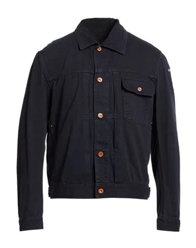 Blauer . Man Denim Outerwear Navy Size Xl Cotton