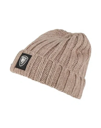 Blauer . Man Hat Beige Size Onesize Acrylic, Polyamide