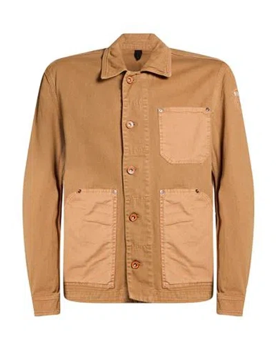 Blauer . Man Jacket Camel Size L Cotton In Beige