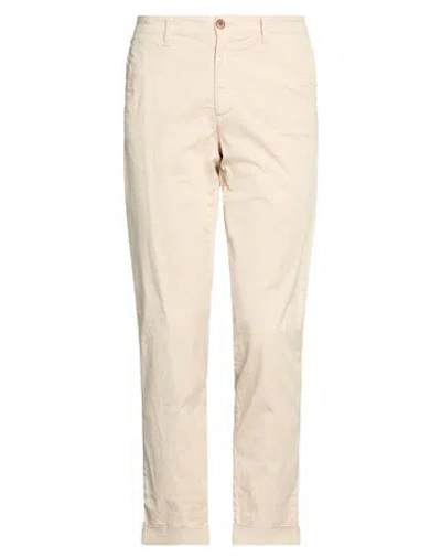 Blauer . Man Pants Beige Size 31 Cotton, Elastane In Neutral