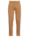 Blauer . Man Pants Camel Size 31 Cotton, Elastane