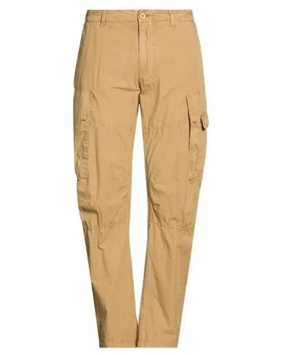 Blauer . Man Pants Camel Size 34 Cotton In Brown