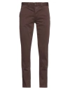 Blauer . Man Pants Chocolate Brown Size 32 Cotton, Elastane