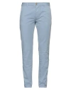 Blauer Man Pants Light Blue Size 38 Cotton, Elastane