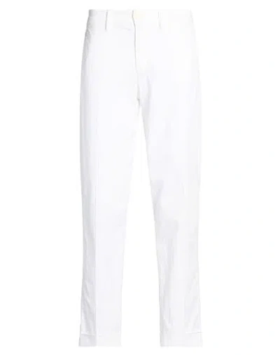 Blauer . Man Pants White Size 29 Cotton, Elastane