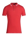 Blauer . Man Polo Shirt Red Size S Cotton, Elastane
