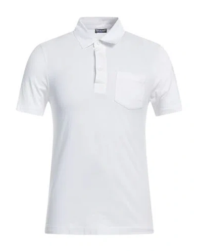 Blauer Man Polo Shirt White Size S Cotton
