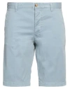 Blauer . Man Shorts & Bermuda Shorts Light Blue Size 33 Cotton, Elastane