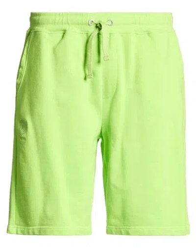 Blauer . Man Shorts & Bermuda Shorts Lime Green Size Xxl Cotton
