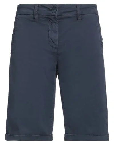 Blauer . Man Shorts & Bermuda Shorts Midnight Blue Size 27 Cotton