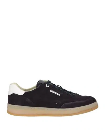 Blauer . Man Sneakers Midnight Blue Size 8 Leather In Multi