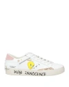 Blauer . Man Sneakers White Size 9 Leather In White