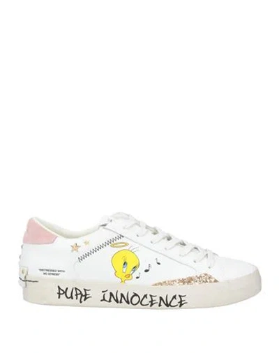 Blauer . Man Sneakers White Size 9 Leather