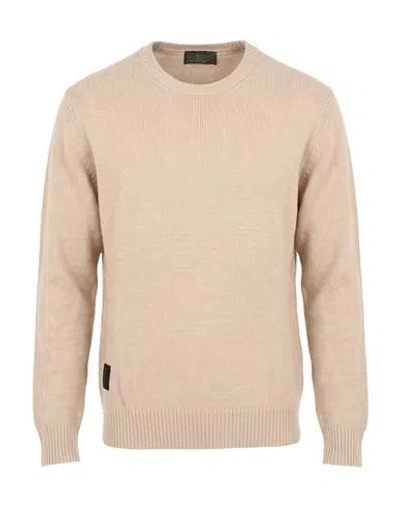 Blauer . Man Sweater Beige Size S Wool, Polyamide In Neutral