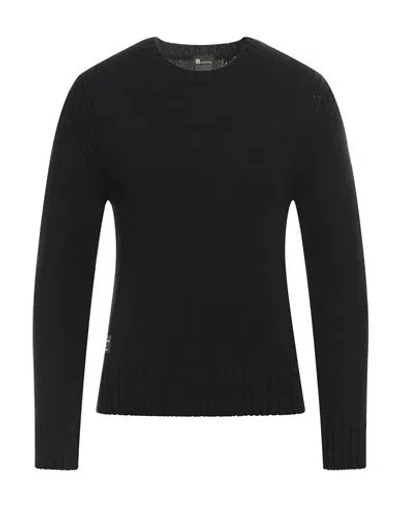 Blauer Man Sweater Black Size M Wool, Polyamide, Polyester