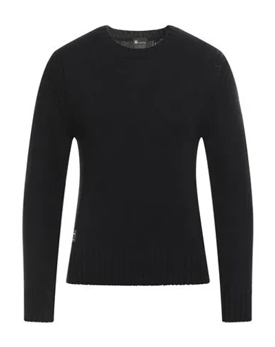 Blauer Man Sweater Black Size M Wool, Polyamide, Polyester In Black
