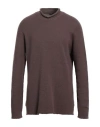 Blauer . Man Sweater Chocolate Brown Size 3xl Wool, Polyamide